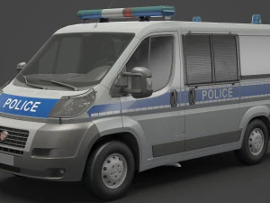 Police Van 3D Model