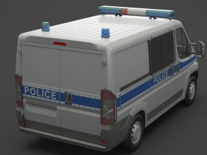 Police Van Modèle 3D
