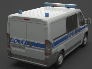 Police Van 3D Model