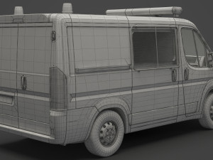 Police Van Modèle 3D