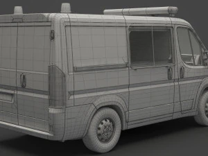 Police Van 3D Model