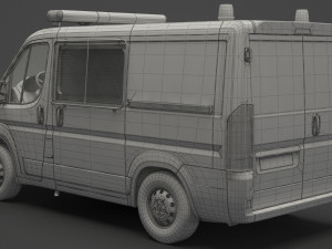 Police Van Modèle 3D