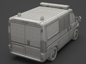 Police Van Modèle 3D