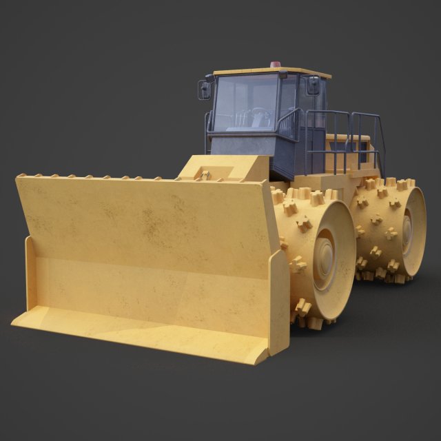 Construction vehicle 01 3D मॉडल .c4d .max .obj .3ds .fbx .stl .blend 