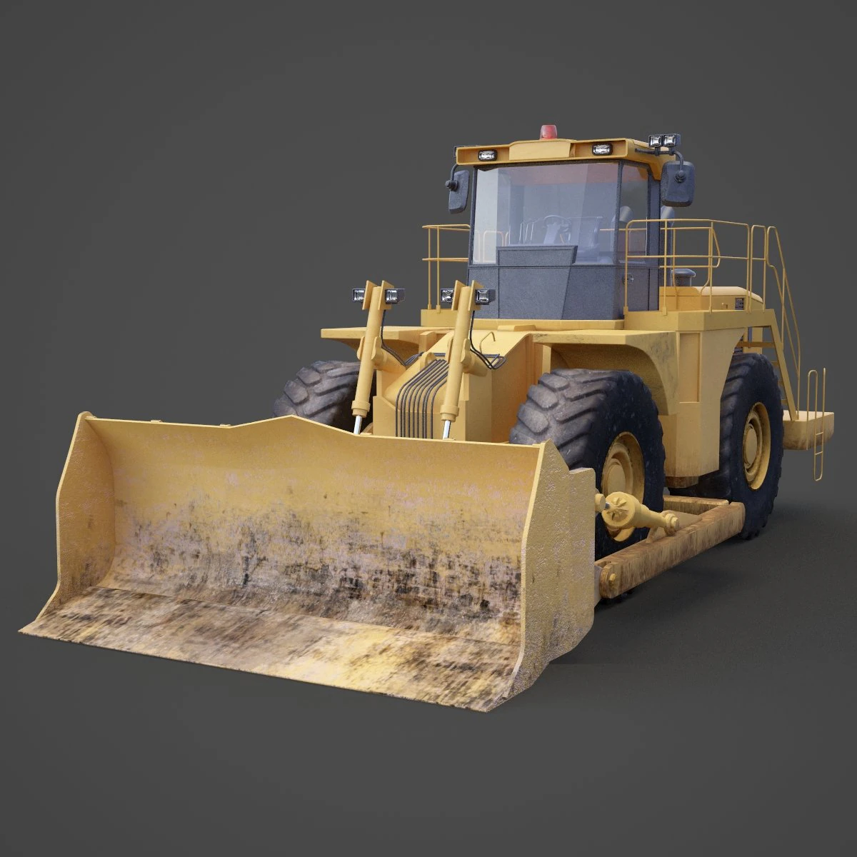 Construction Vehicle 002 3D Model .c4d .max .obj .3ds .fbx .stl .blend 