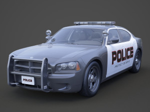 Police Car 3D Model