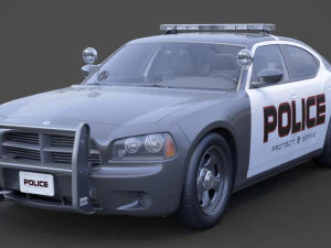 Police Car 3D Model
