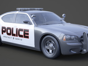 Police Car Modello 3D