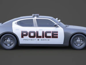 Police Car 3D Model