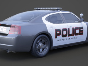 Police Car Modello 3D