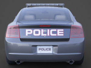 Police Car Modello 3D