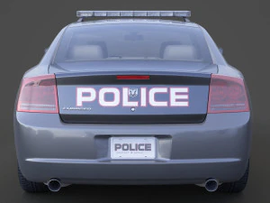 Police Car 3D Model