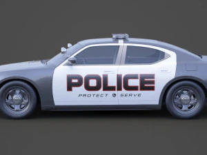 Police Car 3D Model