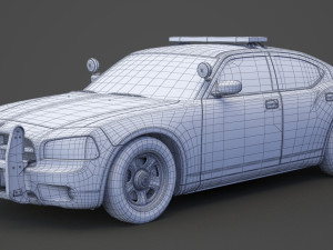 Police Car Modello 3D