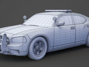 Police Car 3D Model
