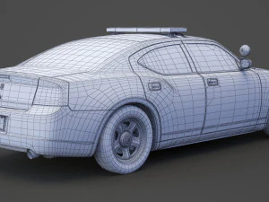 Police Car 3D Model