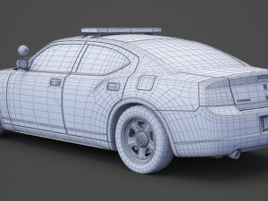 Police Car Modello 3D