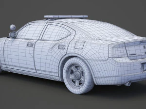 Police Car 3D Model