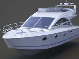 Photorealistic Yacht 01 Modèle 3D