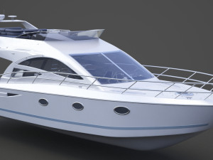 Photorealistic Yacht 01 Modèle 3D