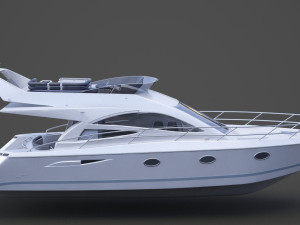 Photorealistic Yacht 01 Modèle 3D
