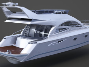 Photorealistic Yacht 01 Modèle 3D