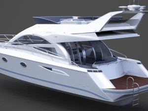 Photorealistic Yacht 01 Modèle 3D