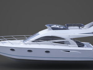 Photorealistic Yacht 01 Modèle 3D