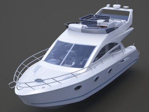 Photorealistic Yacht 01 Modèle 3D