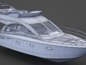 Iate fotorrealista 01 Modelo 3D