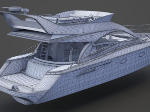 Photorealistic Yacht 01 Modèle 3D