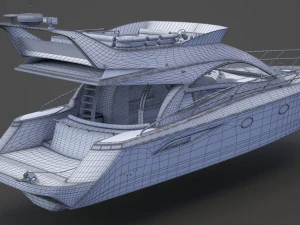 Iate fotorrealista 01 Modelo 3D