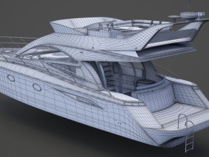 Photorealistic Yacht 01 Modèle 3D
