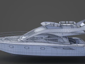 Iate fotorrealista 01 Modelo 3D