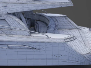 Iate fotorrealista 01 Modelo 3D