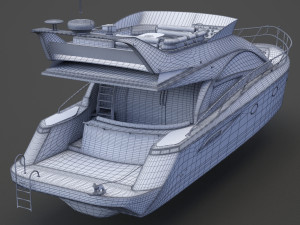 Photorealistic Yacht 01 Modèle 3D