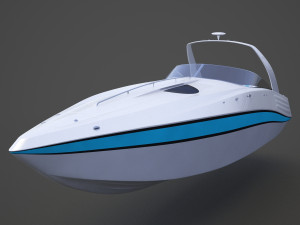 Motor Boat 02 3D Модель