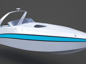 Motor Boat 02 3D Model