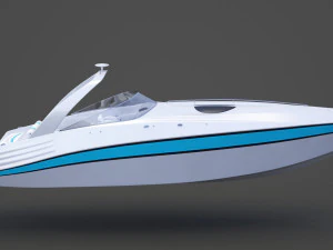 Motor Boat 02 3D Model