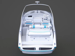Motor Boat 02 3D Model