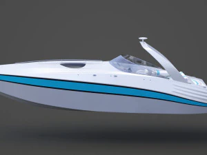 Motor Boat 02 3D Model