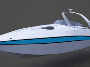 Motor Boat 02 3D Model