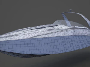Motor Boat 02 3D Model