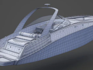 Motor Boat 02 3D Model
