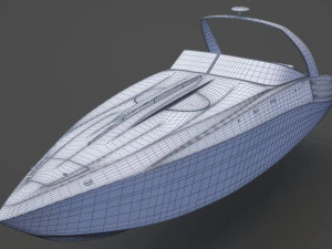 Motor Boat 02 3D Model
