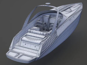 Motor Boat 02 3D Model