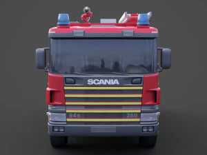 Fire Truck 01 3D Model