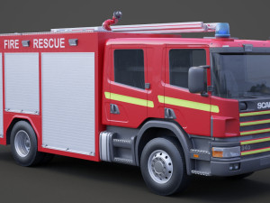 Fire Truck 01 Modelo 3D