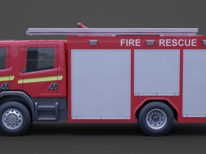 Fire Truck 01 Modelo 3D