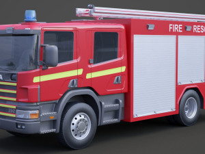 Fire Truck 01 Modelo 3D